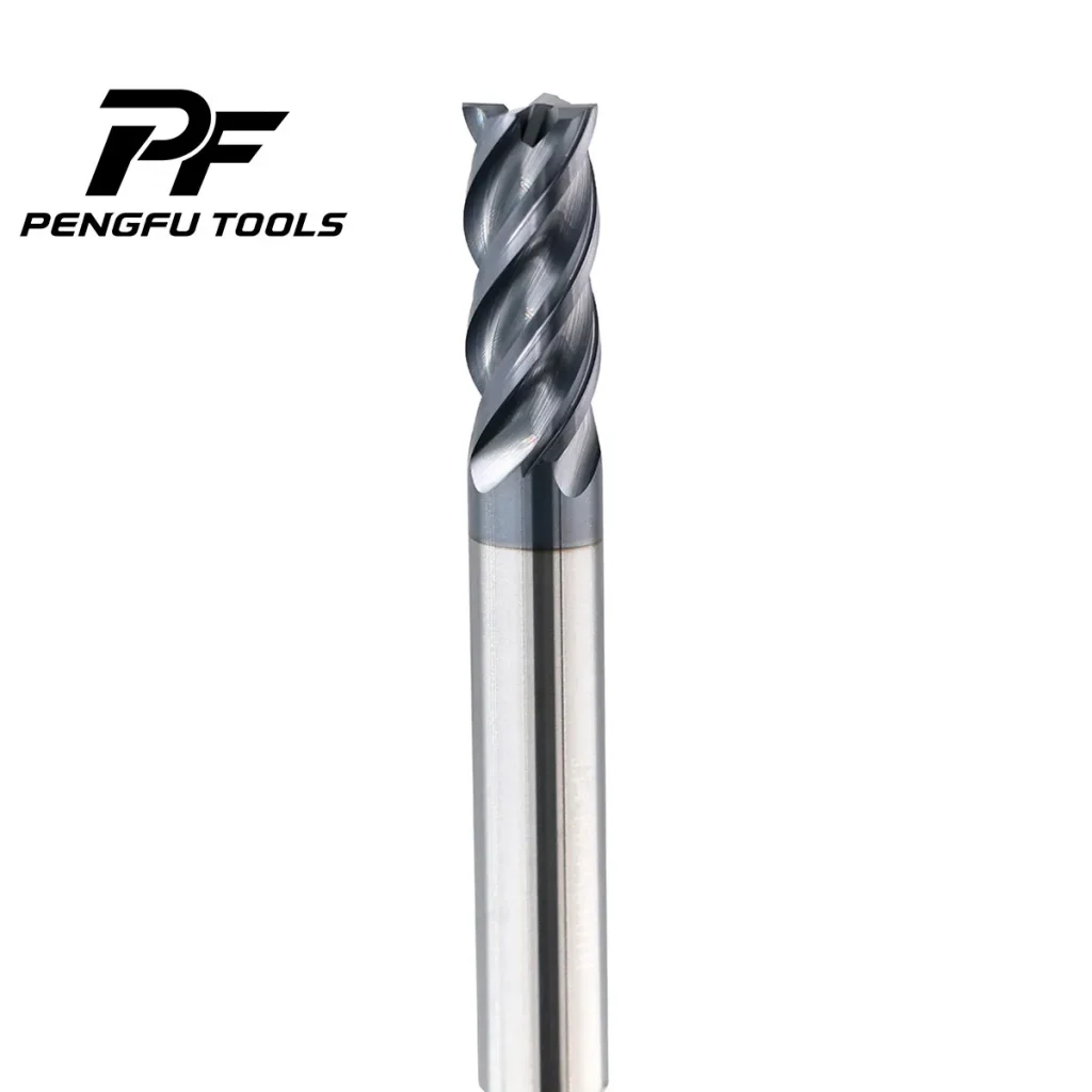 hrc45 square end mills 4 flute